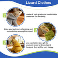 Lizard Clothes for Bearded Dragons Reptile Apparel Handmade Cotton Material Hoodies Gift for Lizards, Bearded Dragons, C