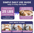 Flea and Tick Prevention for Dogs - 180 Natural Soft Chews - Oral Flea and Tick Treatment & Control Pills for Medium, La