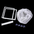 2 Pack Fish Incubator Mesh Box Aquarium, 6.3" x 5.51" x 5.91" Breeder Box for Fish Tank White Nylon Mesh Fishes Breeder 