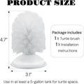 Turtle Brush with Suction Cup, Aquatic Turtle Tank Accessories, Upgraded Powerful Suction Cup, Not Easy to Fall Off or S