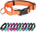 Reflective Martingale Dog Collars. Dog Collar with Quick Release Buckle. Adjustable Soft Padded Breathable Nylon Pet Col