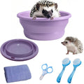 Hedgehog Bath Supplies: Foldable Bathtub, Nail Clippers, Brush, Towel