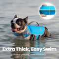 VIVAGLORY Dog Life Vest High Buoyancy Dog Swim Vest, S