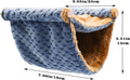 Fleece Winter Warm Rat Hammock, Double Layer Hanging Birds Nest Bed with Warm Fleece, Bird Cage Stand Perch, Hideaway Ca