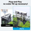 AQQA Quiet 20-30 Gallon Fish Tank Filters, Hang on Back Aquarium Filter