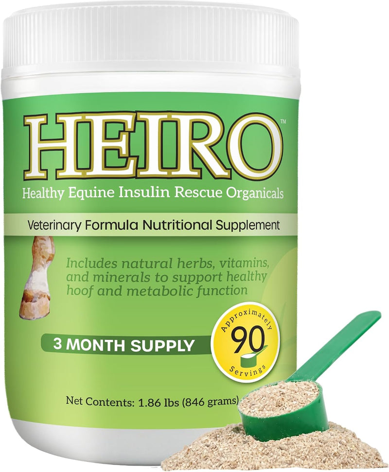 HEIRO Healthy Equine Nutritional Supplement for Horses, Herbal Blend with Magnesium and Vitamin E, Daily Metabolic Suppo