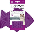 LickiMat Felix, Fish-Shaped Cat Slow Feeders Lick Mat, Boredom Reducer; Perfect for Food, Treats, Yogurt, or Peanut Butt