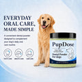 Lovy PupDose Dental Powder for Dogs, Fresh Breath & Oral Care Support for Daily Dog Dental Care