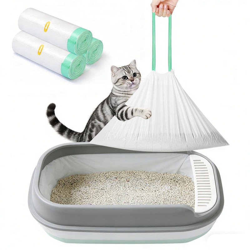 FortiCrest Thickened Cat Litter Box Liner Bag, 30 Count 37