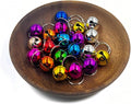 Mimalexin 35PCS Cat Bells for Cat and Dog Collar, Mixed Colors Pet Bell Pendant with Loud Crisp Sound, Anti-Lost Training Bell Keyrings Charm for Pet Collar Pendant Accessories