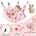 Ferret Rat Summer Hammock Double-Layer Guinea Pig Cooling Bed Sugar Glider Hamster Hanging Hammock Accessories for Small
