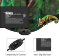iPower 6 by 8 Inch Reptile Heating Pad with Temperature Adjustable Controller Knob, Under Tank Warmer Terrarium Heat Mat