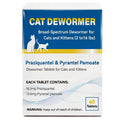 Cat Dewormer Tablet for Cats & Kittens – Praziquantel & Pyrantel Pamoate, Broad Spectrum Dewormer for Tapeworms, Roundworms & Hookworms, 60 Tablets