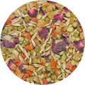 Herbivore Treat (3 oz.) - Healthy Natural Mixed Treat - Sweet Potatoes, Carrots, Green Peas, Oats, Rose Petals - For Chi
