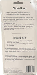 Miracle Care Slicker Brush for Dogs and Cats, Pet Hair Brush for Shedding, Removes Loose Undercoat, Ergonomic Handle, Smaller Head for Small Dogs and Cats