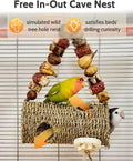 Bird Tunnel for Cage with Chew Toys, Only for Small-Sized Bird