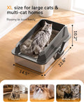 XL Cat Litter Box: High-Sided Anti-Urine Leakage for Big Cats