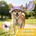 Dog Sun Hat, Hat for Dogs with Ear Holes, Pet Apparel Accessories, Breathable Drawstring for Summer Sun Protection, Outd