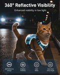 Escape Resistant Cat Harness and Leash Set with Pocket