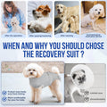 SlowTon Dog Surgery Recovery Suit, Dog Onesie for Female Male Spay Neuter