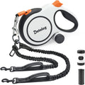 Retractable Dog Leash,16ft Retractable Lead with Bungee Leads for 2 Dogs,Double Leash with Dog Safety Harness Buckle, Ex