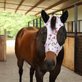 Jeffers Lycra Horse Fly Mask w/Ears, Cob Size - Breathable Lightweight Snug Fit Horse Face Covering, Mesh Eyes & Ears, F