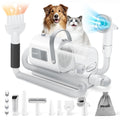 Pecute Dog Grooming Vacuum & Clipper, 7-in-1 Kit for Home Grooming, 10000Pa Low Noise (55dB) Dog Vacuum for Heavy Shedding Season, Adjustable Suction & Temp, 1.7L Dust Cup