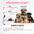 Double Dog Leash - 360°Swivel Tangle Free Splitter Attachment, 2 Dogs Multi-Functional Leashes, Dual Rope for Outdoor Wa