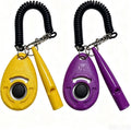 Dog Training Clicker and Ultrasonic Dog Whistle Set(2 clickers and 2 Whistles), Puppy Behavior Training Tool with Coil W