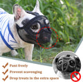 Mayerzon English Bulldog Muzzle, Mesh Short Snout Dog Muzzle Anti Eating