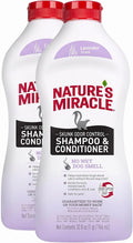 Nature's Miracle Skunk Odor Control Shampoo & Conditioner Lavender Scent 32 Ounces, Odor Control Formula (Pack of 2)