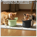 2 Pack Elevated Slow Feeder Cat Bowls Anti Vomit Tilted Raised Cat Bowls