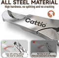 Cattio Dog Nail Clippers - All Steel Material, Built-in Spring,Heavy Duty Dog Nail Trimmer Full Metal Razor Sharp Professional for All Dogs Cats with Thick Toena,Dog Nail Trimmers