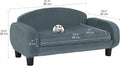 Paws & Purrs Cat Sofa Bed, Pet Couch for Indoor Cats Elevated Cat Beds with Removable Washable Mattress Cover for Kitten