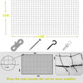 Wire-Reinforced Cat Netting, Bite Resistant, Anti-Fall for Windows Balcony