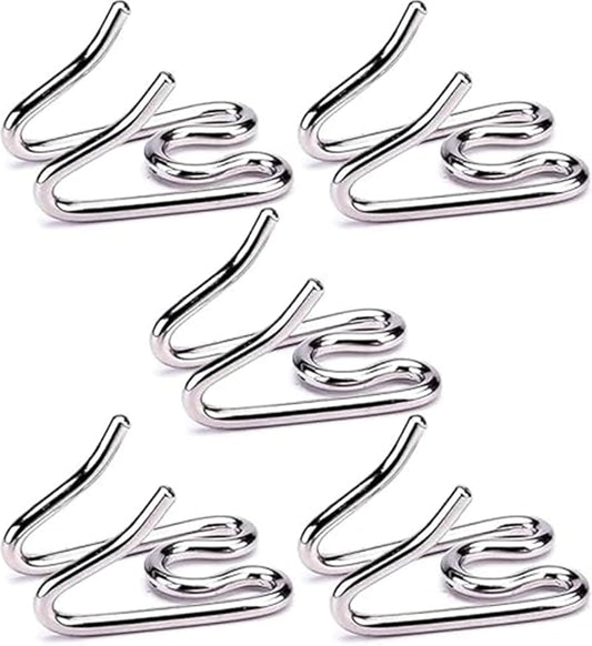 (5 Pack) Stainless Steel Dog Collar Extra Links Designed for 2.25mm H-S Collar Links, Silver.
