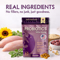 PURPLE CAT Probiotics for Cats, Gut and Digestive Health Support, 60 Chews