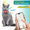 Cat Tracker, Pet Tracker for Cats, Cat Trackers Collar with Safety Elastic Buckle, Works with Any Collar,Compatible with