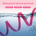 WOLFONE Waterproof PVC Dog Leash Long Training Lead 17FT Heavy Duty Tangle-Free Nylon Core Easy Clean Rubber Coated Leash for Small Medium Large Dogs Outdoor Training