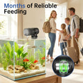 AQQA Automatic Fish Feeder for Aquarium, Moisture-Proof LCD Timer Dispenser