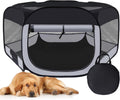 Dog Play Pen Indoors,Puppy Pen,Cat Playpen for Indoor Cats Enclosed(Grey,L)
