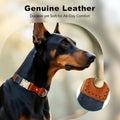 Plutus Pet Genuine Leather & Hemp Dog Collar, Adjustable, Gentle & Stylish