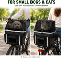 ANZOME Bike Basket Cover for Dogs, Drawstring Mesh Pet Safety Cover with Under Basket Straps for No Exposed Frame Bike Baskets, Breathable Top, Basket Not Included