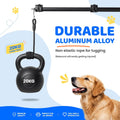 KXB Flirt Pole for Dogs - 47" Extendable Teaser Wand Chase Toy with 6 Lures
