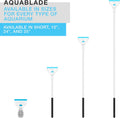 Continuum Aquatics AquaBlade P - Acrylic Safe Aquarium Scraper w/ Plastic Blade, Long, White