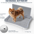 Pee Pad Holder for Dogs and Puppies, Dog Potty for Small Dogs, Dog Litter Box Indoor, Puppy Potty Training Tray with Spl