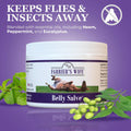 Farrier's Wife Belly Salve-Natural Soothing Salve for Horses| Helps Fly Bite Dermatitis| Promotes Hair Growth| Belly Bal