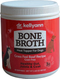 Dr. Kellyann Bone Broth Meal Topper for Dogs | Grass-Fed Beef Recipe | 3g Collagen | Supports Healthy Digestion & Joints