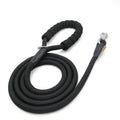 Aiminto Dog Leash, Braided Rope Traction – Walking Training Lead for Medium/Large Dogs ((1/2") x 6FT, Black)