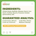 MON2SUN Dog Treats, Rawhide Twist Chicken Hide Sticks, Suitable for Puppy and Small Dogs, 5 Inch (Chicken, 14.11 oz)